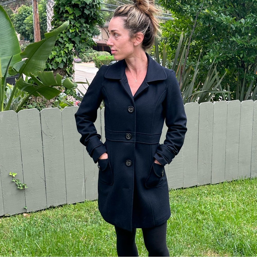 Black lined Tulle coat